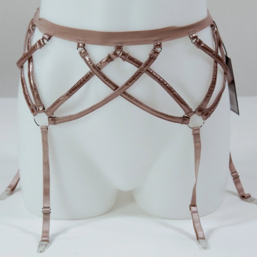 Thistle and Spire Garter Belt gold bronze strapped in stretch plus see sizes